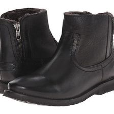 Incaltaminte Femei Frye Celia Shearling Bootie Black Smooth Full Grain
