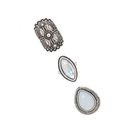 Bijuterii Femei Forever21 Cocktail Ring Set Bsilvermulti
