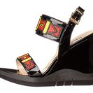 Incaltaminte Femei LOVE Moschino Sandal Wedge with Painted Buckles Black