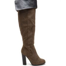 Incaltaminte Femei CheapChic Made For Walking Faux Suede Boots Khaki