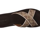 Incaltaminte Femei COACH Janine KhakiChalk Sig Embossed PVCCalf