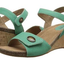 Incaltaminte Femei SoftWalk Jordan Green Snake Embossed Leather