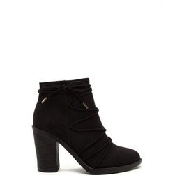 Incaltaminte Femei CheapChic Any Way You Lace It Chunky Booties Black