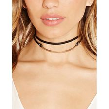 Bijuterii Femei Forever21 Faux Leather Choker Blacksilver