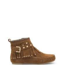 Incaltaminte Femei CheapChic Tribal Talk Moccasin Booties Whisky