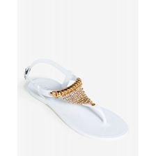 Incaltaminte Femei CheapChic 7155 Glam Squad Sandal White