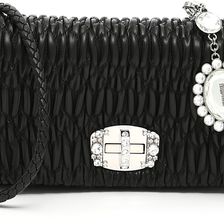 Miu Miu Pattina Nappa Crystal NERO