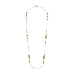 Ralph Lauren Golden Opulence 36" Metal Nugget Necklace Gold