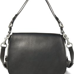 Ralph Lauren Sullivan Studded Saddle Bag Black