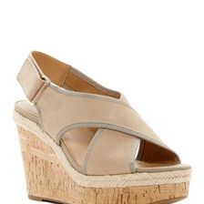 Incaltaminte Femei Franco Sarto Taylor Wedge Sandal SOFT TAN
