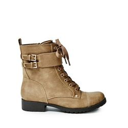 Incaltaminte Femei GUESS Berklee Combat Boots light natural leather