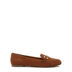 Incaltaminte Femei Forever21 Faux Suede Chain Loafers Tan