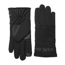 Accesorii Femei Echo Design Superfit w Leather Piping Gloves Black