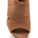 Incaltaminte Femei CheapChic Wrap Game Faux Suede Cut-out Heels Camel