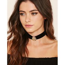 Bijuterii Femei Forever21 Faux Gem Choker Goldblack