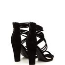 Incaltaminte Femei CheapChic Strappy Camper Faux Suede Chunky Heels Black