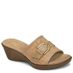 Incaltaminte Femei A2 Eyes On You Cork Wedge Sandal Tan