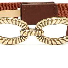 Steve Madden Rope Stretch Belt BROWN