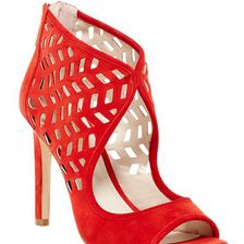 Incaltaminte Femei BCBGeneration Camdynn Laser-Cut Heeled Sandal RED 01