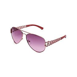 Accesorii Femei GUESS Chain-Link Aviator Sunglasses rose gold