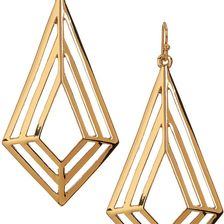 Trina Turk Diamond Shape Drop Earrings GOLD PL-MD GOLD