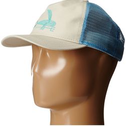 Patagonia Deconstructed Flying Fish Layback Trucker Hat Bleached Stone