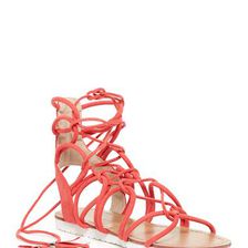 Incaltaminte Femei Legend Footwear Sam Lace-Up Platform Sandal CORAL