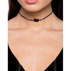 Bijuterii Femei CheapChic Kareen Stonee Loops Choker Black