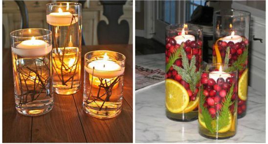 Asa faci cele mai frumoase decoratiuni de Craciun cu lumanari plutitoare - Sunt gata in 5 minute