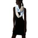 Accesorii Femei Betsey Johnson Color Block Foil Crinkle Loop Scarf Denim