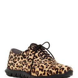 Incaltaminte Femei Cole Haan ZeroGrand Genuine Calf Half Leopard Wingtip Sneaker OCELOT HC