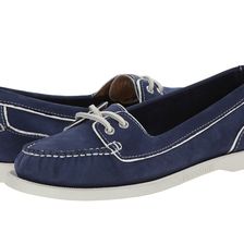 Sebago Dockside Two Eye Navy Leather