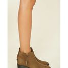 Incaltaminte Femei Forever21 Faux Suede Ankle Booties Olive