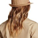Accesorii Femei David Young Cloche Faux Leather Band Hat CAMEL