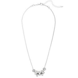 Bijuterii Femei GUESS Silver-Tone Beaded Necklace silver