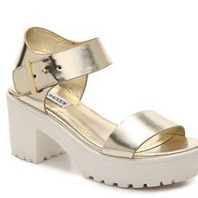 Incaltaminte Femei Steve Madden Gizi Sandal Gold Metallic