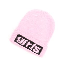 Alexander Wang Cappello Ribbed Beanie With Embroidery PINK
