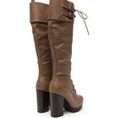 Incaltaminte Femei CheapChic Way Way Way Up Lace-up Lug Boots Taupe