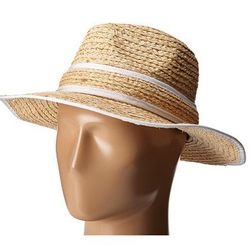 Accesorii Femei Kate Spade New York Fedora with Binding NaturalWhite