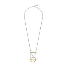 Lucky Brand Two-Tone Geo Pendant Necklace Two-Tone
