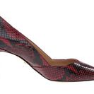 Incaltaminte Femei Diane Von Furstenberg Hilda Oxblood Embossed Python