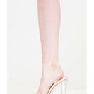 Incaltaminte Femei CheapChic Clear And Present Danger Chunky Heels Nude
