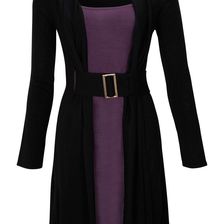 Rochie tricotată cu curea 