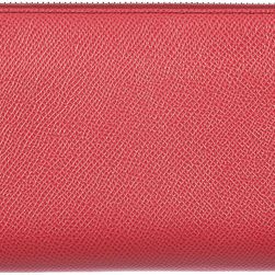 TOD'S Leather Coin Case Holder Around Pink