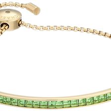 Michael Kors Adjustable Slider Bracelet Gold/Mint Cubic Zirconium