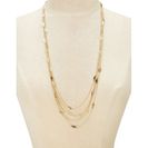 Bijuterii Femei Forever21 Leaf Charm Layered Necklace Gold