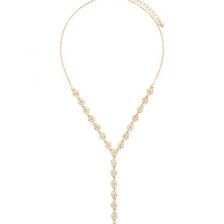 Bijuterii Femei Forever21 Floral Rhinestone Drop Necklace Goldmulti