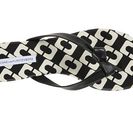 Incaltaminte Femei Diane Von Furstenberg Melanie Black Nappa LinBlackWhite Chainlink Nappa