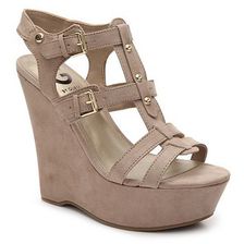 Incaltaminte Femei G by GUESS Hippo Wedge Sandal Taupe