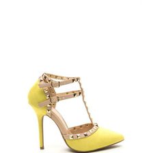 Incaltaminte Femei CheapChic To The T Pointy Heels Chartreuse